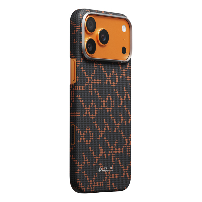 Apple iPhone 17 Pro Case M-safe Charging Feature Aramid Fiber Pitaka Tactile Woven Monogram Series Cover - 18