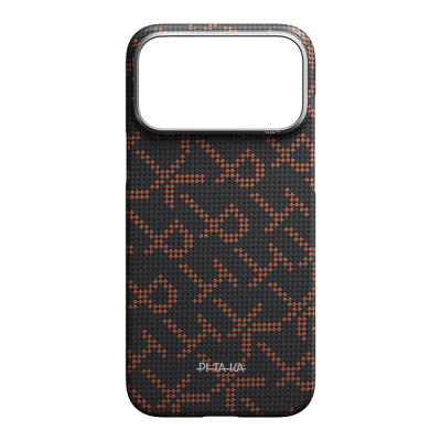 Apple iPhone 17 Pro Case M-safe Charging Feature Aramid Fiber Pitaka Tactile Woven Monogram Series Cover - 19
