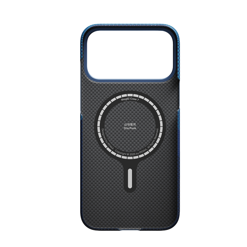 Apple iPhone 17 Pro Case M-safe Charging Feature Aramid Fiber Pitaka Tactile Woven Starpeak Series Over The Horizon Cover - 6