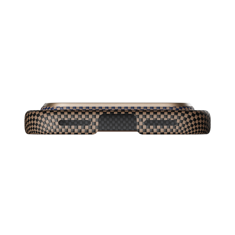 Apple iPhone 17 Pro Case M-safe Charging Feature Aramid Fiber Pitaka Tactile Woven Sunset-Moonrise Series Cover - 13