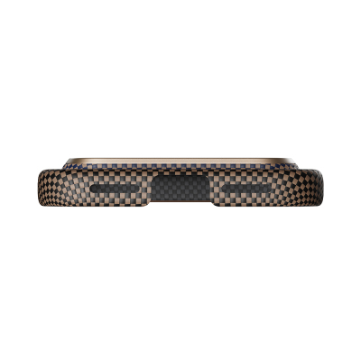 Apple iPhone 17 Pro Case M-safe Charging Feature Aramid Fiber Pitaka Tactile Woven Sunset-Moonrise Series Sunset Cover - 12