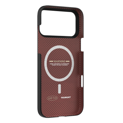 Apple iPhone 17 Pro Case M-safe Charging Feature Aramid Fiber Youngkit 1500D Kevlar Extreme Wing Titanium-Gold Series Cover - 13