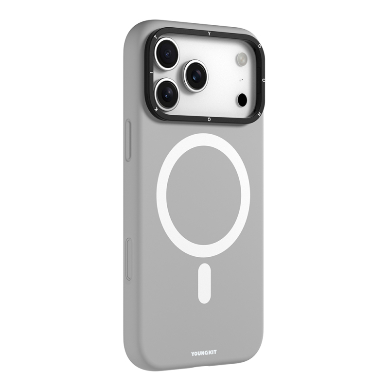 Apple iPhone 17 Pro Case M-Safe Charging Feature Camera Stand Youngkit Gel Cream Series Cover - 7