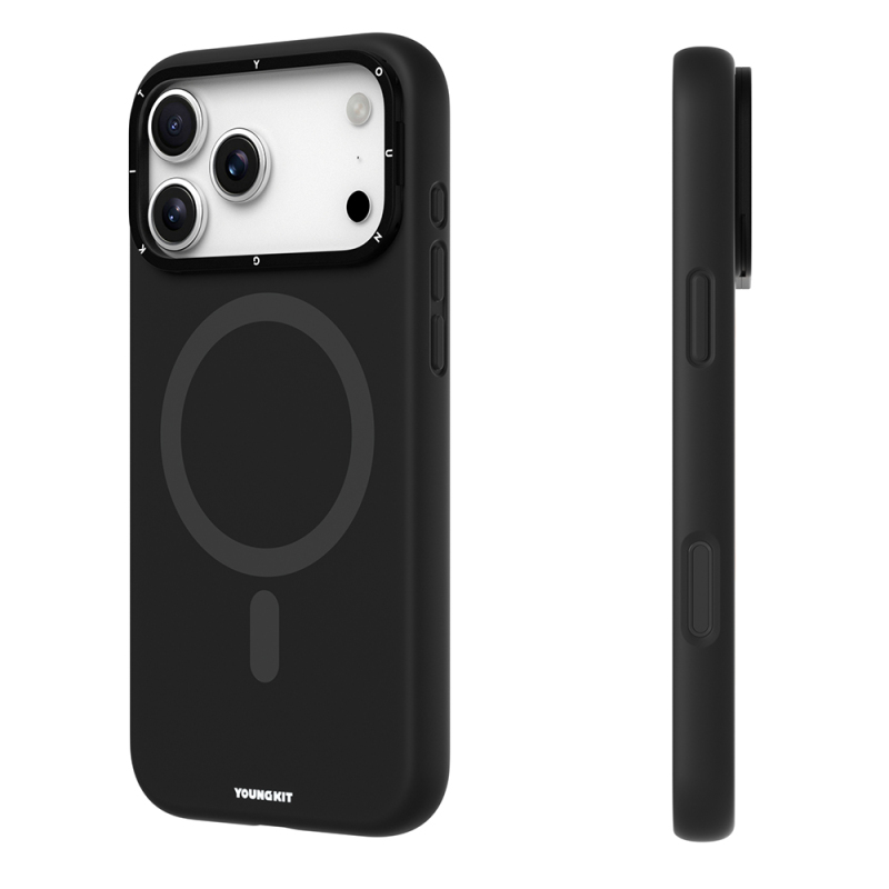 Apple iPhone 17 Pro Case M-Safe Charging Feature Camera Stand Youngkit Gel Cream Series Cover - 9