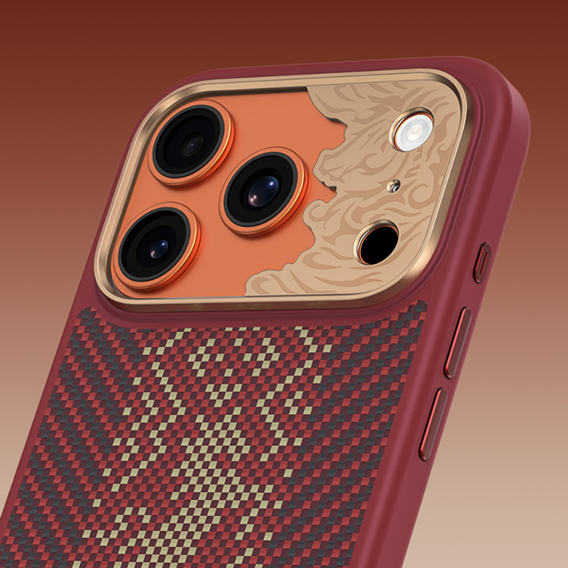 Apple iPhone 17 Pro Case M-safe Charging Feature Carbon Fiber Design Benks Knight ArmorPro Kevlar Cover - 7