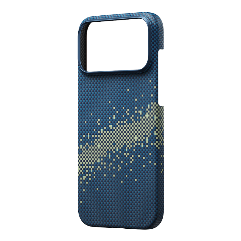 Apple iPhone 17 Pro Case M-safe Charging Feature Lumintex Phosphorescent Pitaka Tactile Woven Starpeak Series Milky Way Galaxy Cover - 4