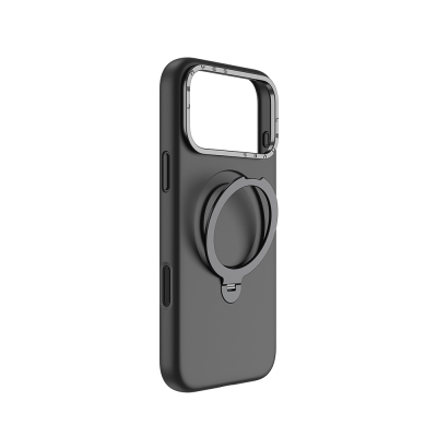 Apple iPhone 17 Pro Case M-safe Charging Feature Metal Stand Liquid Silicone Lenses CK223 Cover - 4