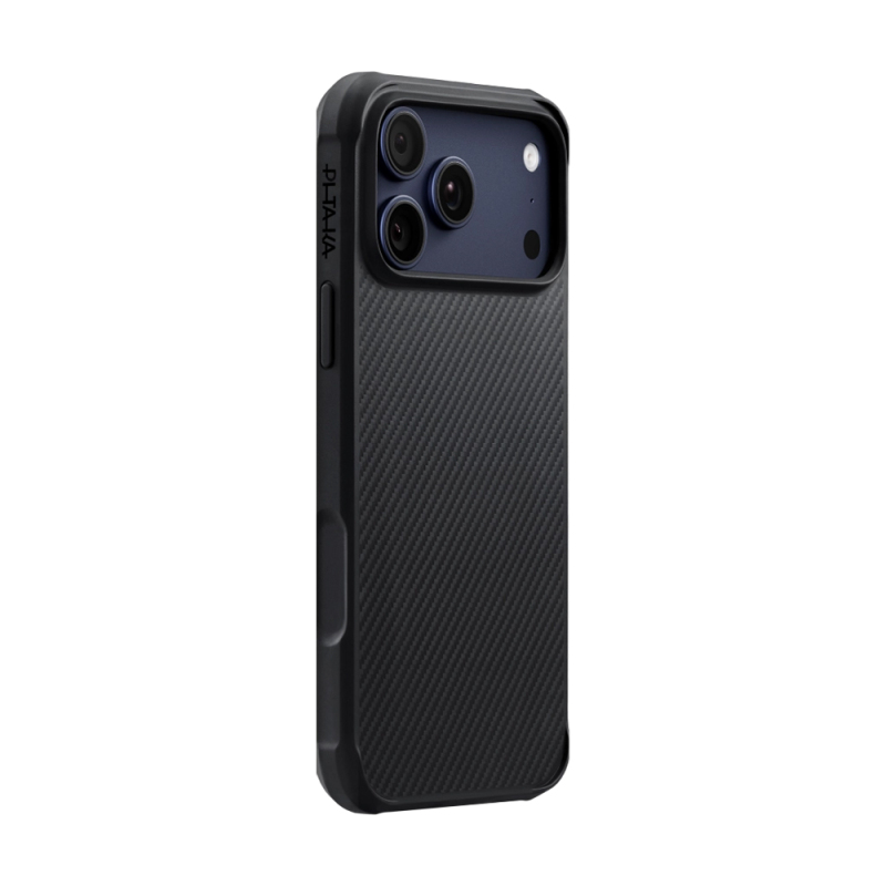 Apple iPhone 17 Pro Case M-safe Charging Feature Pitaka Aramid Pro Guard Series Black-Gray Cover - 3