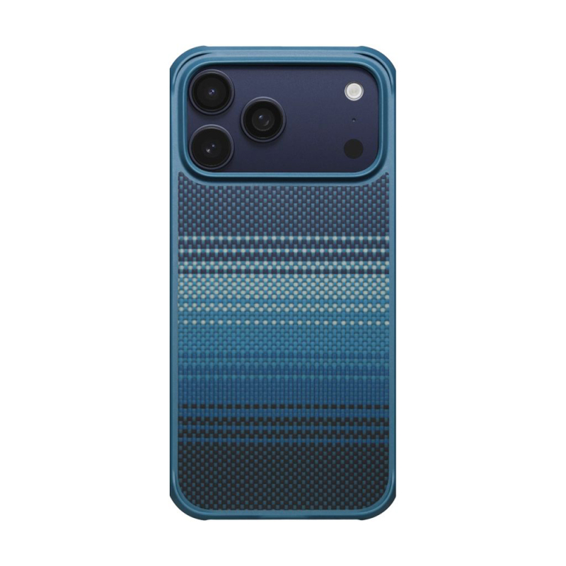 Apple iPhone 17 Pro Case M-safe Charging Feature Pitaka Tactile Woven Sunset-Moonrise Aramid Pro Guard Series Cover - 1