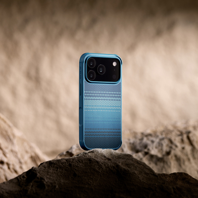 Apple iPhone 17 Pro Case M-safe Charging Feature Pitaka Tactile Woven Sunset-Moonrise Aramid Pro Guard Series Cover - 7