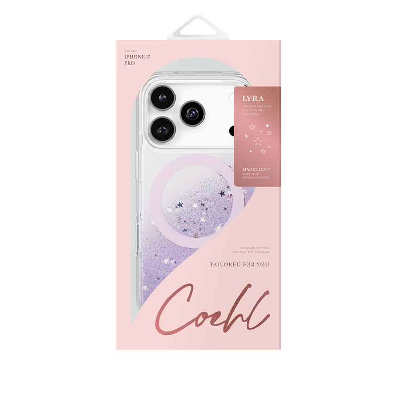 Apple iPhone 17 Pro Case M-safe Charging Feature Star Glitter Back Cover Coehl Lyra - 4