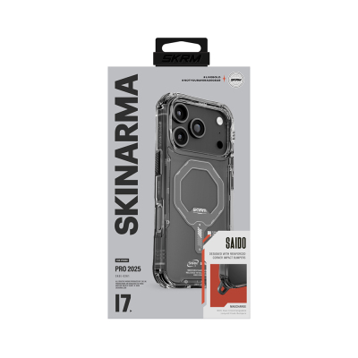 Apple iPhone 17 Pro Case M-safe Charging Feature Transparent Airbag Design Skinarma Saido Mag-Charge Cover - 4