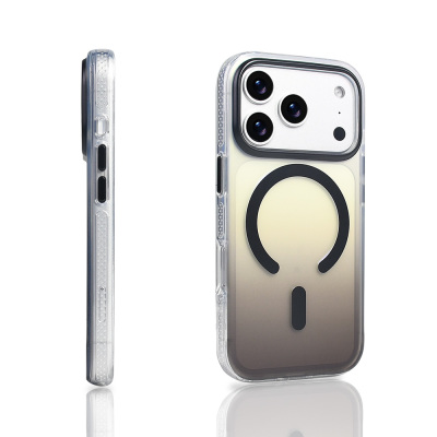 Apple iPhone 17 Pro Case M-safe Charging Feature Transparent Color Transition Zore Toros Cover - 9