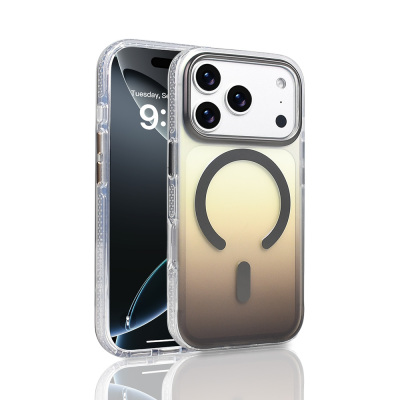 Apple iPhone 17 Pro Case M-safe Charging Feature Transparent Color Transition Zore Toros Cover - 6