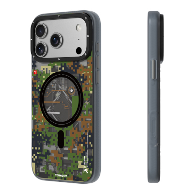 Apple iPhone 17 Pro Case M-Safe Charging Feature Youngkit Camouflage Sykell Series Cover - 8