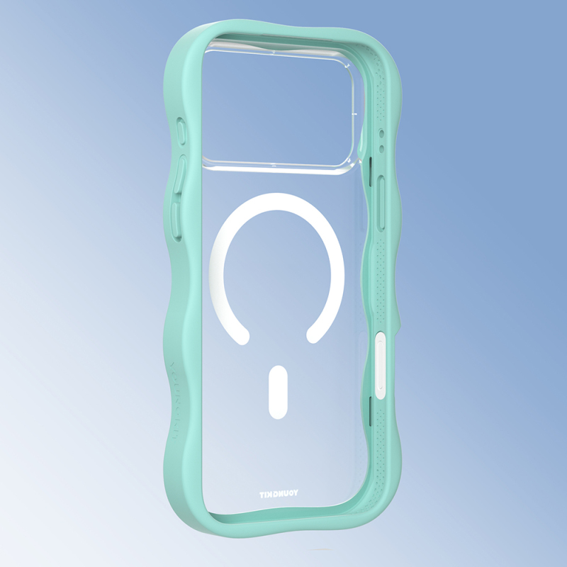 Apple iPhone 17 Pro Case M-safe Charging Feature Youngkit Wave Clear Series Cover - 14