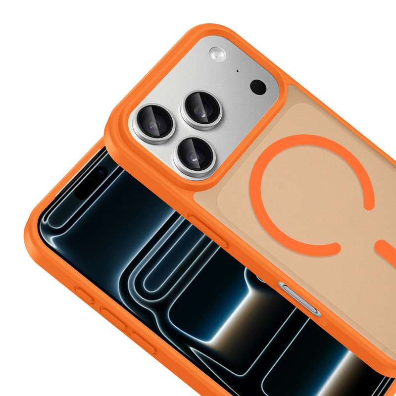 Apple iPhone 17 Pro Case M-safe Charging Feature Zore Ballet Flat Cover - 18