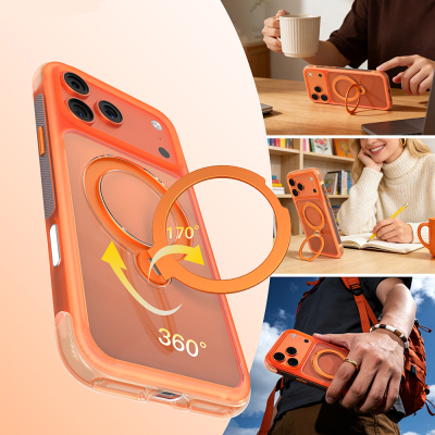 Apple iPhone 17 Pro Case M-safe Charging Stand Airbag Design Mutural Air Shield Series Cover - 9