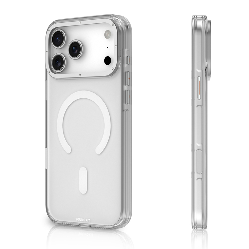 Apple iPhone 17 Pro Case M-safe Charging Transparent Youngkit Crystal Shield Series Cover - 6