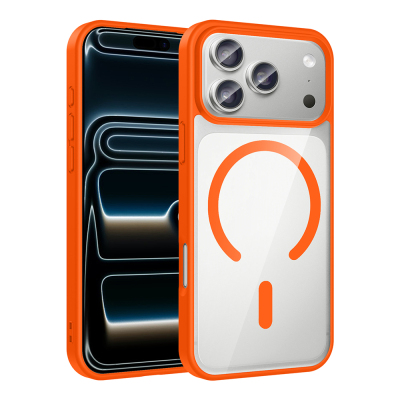 Apple iPhone 17 Pro Case M-safe Wireless Charging Feature Silicone Zore Ege Cover - 1