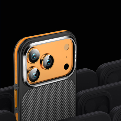 Apple iPhone 17 Pro Case Matte Transparent Carbon Fiber Look Wlons Marine Cover - 15