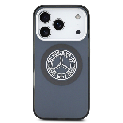 Apple iPhone 17 Pro Case Mercedes Benz Original Licensed M-Safe Charging Feature Dual Layer PC Nostalgic Star Design Cover - 7