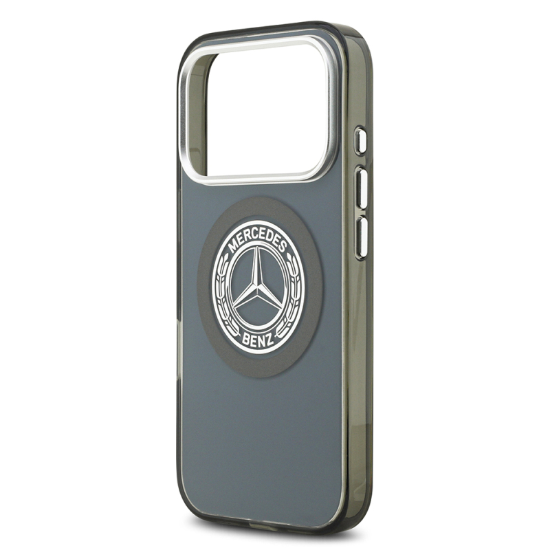 Apple iPhone 17 Pro Case Mercedes Benz Original Licensed M-Safe Charging Feature Dual Layer PC Nostalgic Star Design Cover - 10