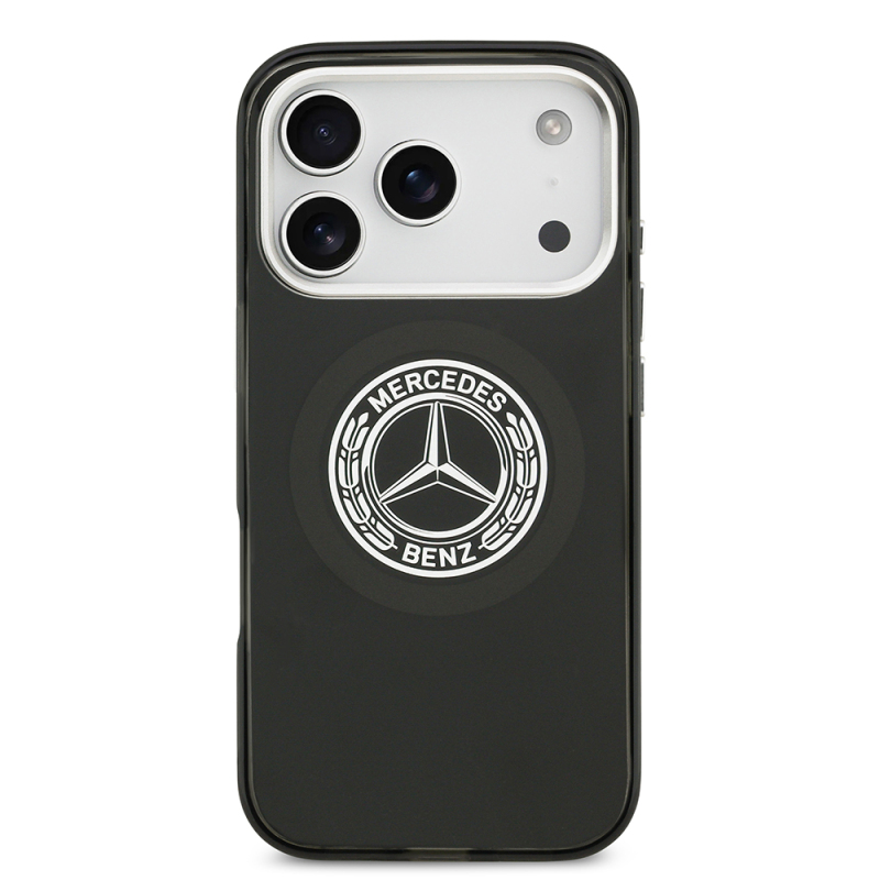 Apple iPhone 17 Pro Case Mercedes Benz Original Licensed M-Safe Charging Feature Dual Layer PC Nostalgic Star Design Cover - 13