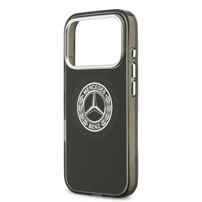 Apple iPhone 17 Pro Case Mercedes Benz Original Licensed M-Safe Charging Feature Dual Layer PC Nostalgic Star Design Cover - 16