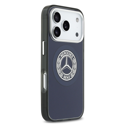 Apple iPhone 17 Pro Case Mercedes Benz Original Licensed M-Safe Charging Feature Dual Layer PC Nostalgic Star Design Cover - 26