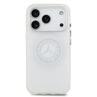Apple iPhone 17 Pro Case Mercedes Benz Original Licensed M-Safe Charging Feature Frosted PC Nostalgic Star Design Cover - 11
