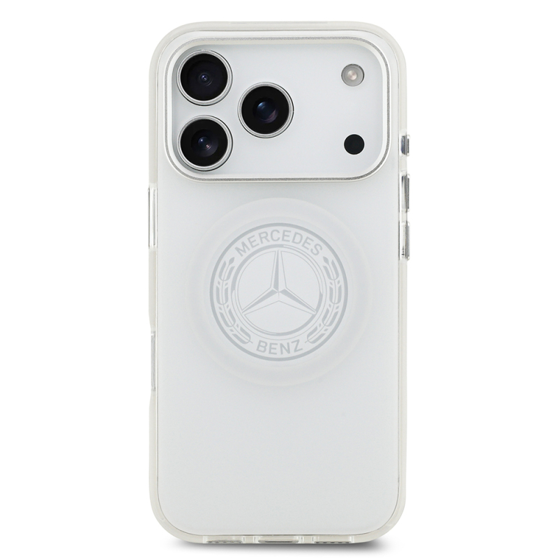 Apple iPhone 17 Pro Case Mercedes Benz Original Licensed M-Safe Charging Feature Frosted PC Nostalgic Star Design Cover - 11
