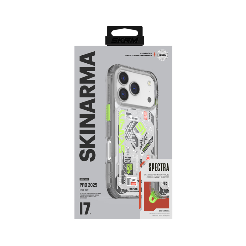 Apple iPhone 17 Pro Case Patterned Airbag Design Skinarma Spectra Cover - 11