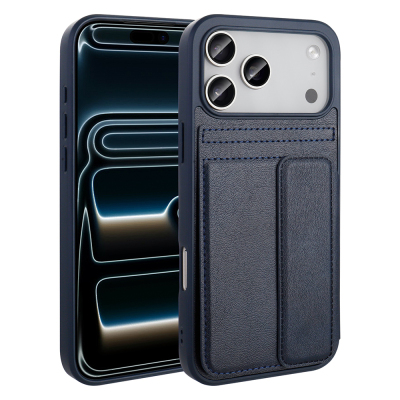 Apple iPhone 17 Pro Case PU Leather Card Holder Zore Sevilla Cover - 2