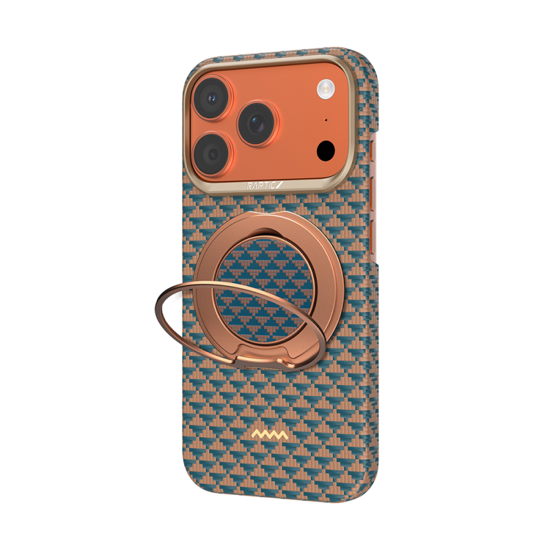 Apple iPhone 17 Pro Case Raptic 2-in-1 Bundle Kit Aramid Skin Destiny Series Stand and Cover - 3