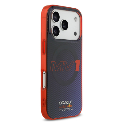 Apple iPhone 17 Pro Case Redbull Original Licensed M-safe Charging Feature Dual Layer Striped Patterned Hard PC MV Cover - 6