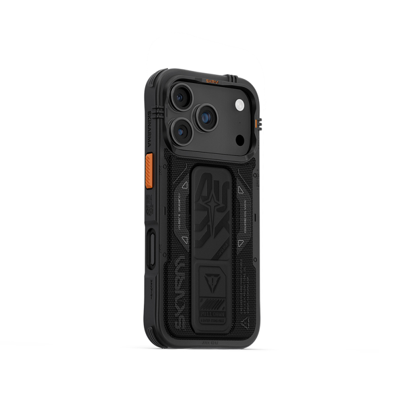 Apple iPhone 17 Pro Case SkinArma M-safe Charging Feature Airbag Design Stand Phantom Cover - 2