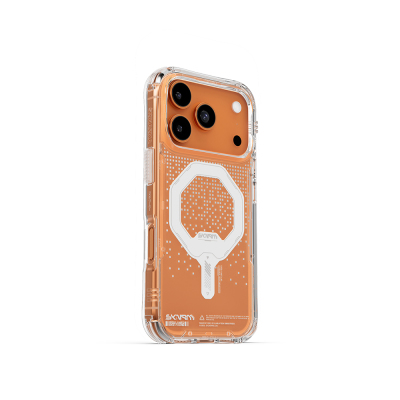 Apple iPhone 17 Pro Case Skinarma M-Safe Charging Feature IML Printed Holographic MYST Cover - 8