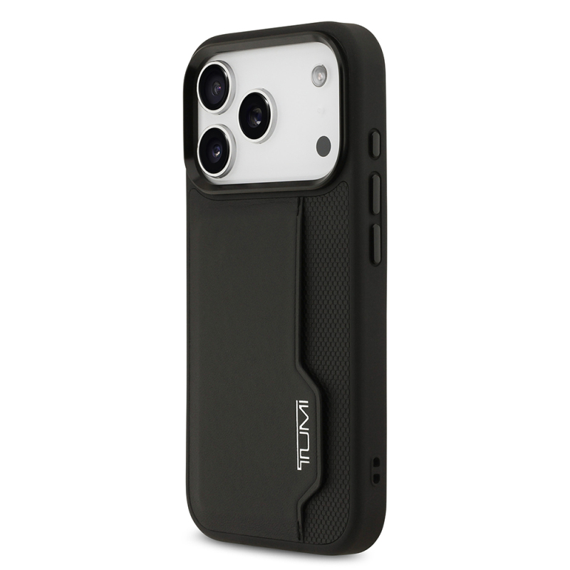 Apple iPhone 17 Pro Case TUMI Original Licensed Leather Vertical Card Holder Cover - 3