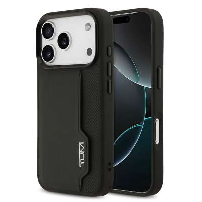 Apple iPhone 17 Pro Case TUMI Original Licensed Leather Vertical Card Holder Cover - 2