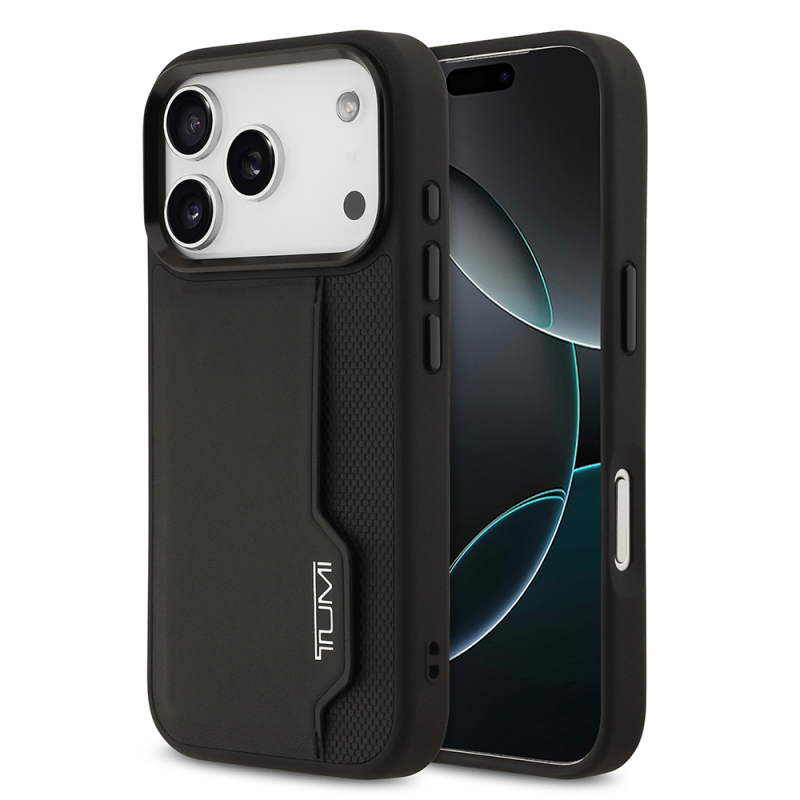 Apple iPhone 17 Pro Case TUMI Original Licensed Leather Vertical Card Holder Cover - 2