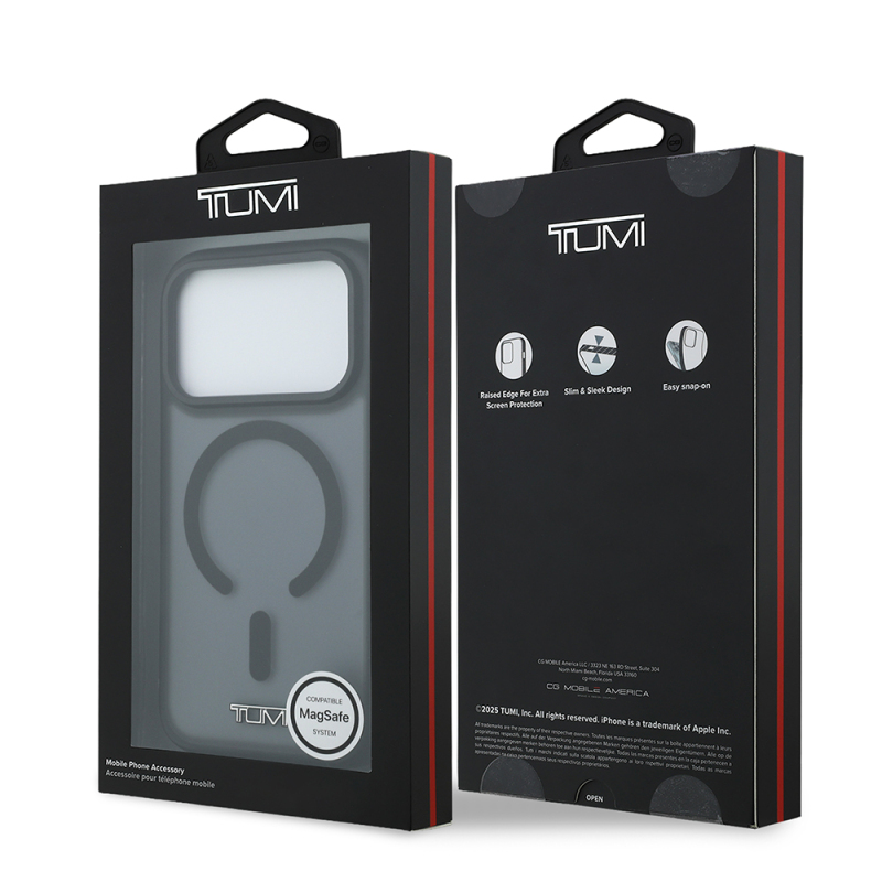 Apple iPhone 17 Pro Case TUMI Original Licensed M-safe Charging Frosted Transparent Cover_ - 17