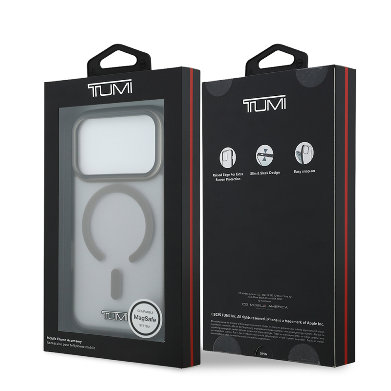 Apple iPhone 17 Pro Case TUMI Original Licensed M-safe Charging Frosted Transparent Cover_ - 16
