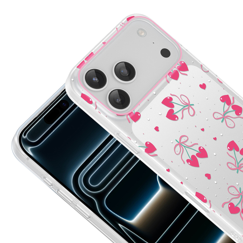 Apple iPhone 17 Pro Case with Camera Protector, Patterned Zore Clip Cover - 11