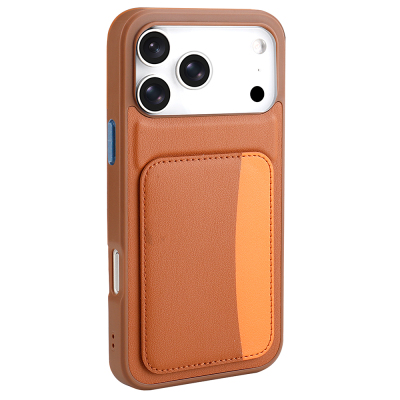 Apple iPhone 17 Pro Case with Card Holder Zore X-Card Silicone Cover - 6