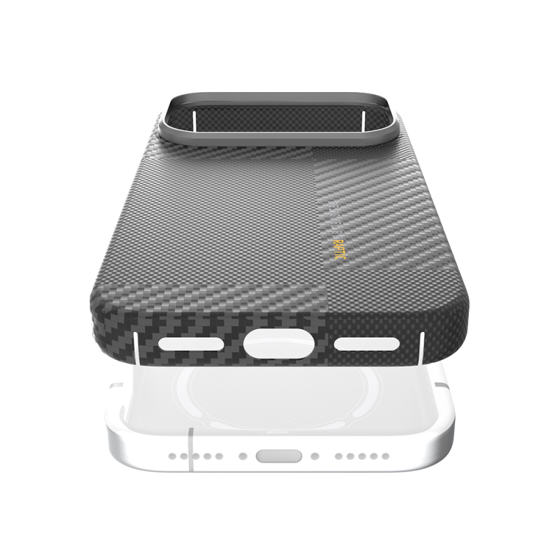 Apple iPhone 17 Pro Case with M-safe Charging Feature, 600D Metal Camera Frame, Raptic Aramid Fiber Geotik Series Cover - 8