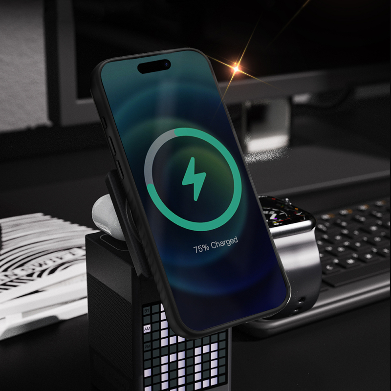 Apple iPhone 17 Pro Case with M-safe Charging Feature and Metal Stand Lenyes CK225 Cover - 5