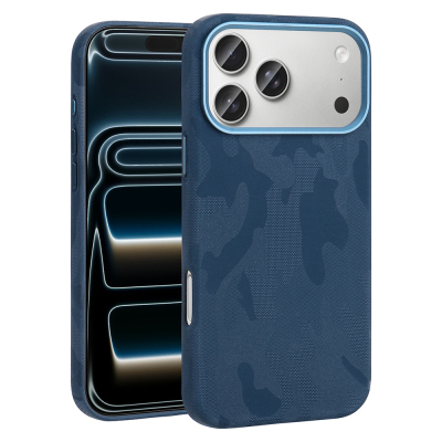 Apple iPhone 17 Pro Case with M-Safe Charging Feature, Camouflage Design, Zore Sera Hard PC Cover - 1
