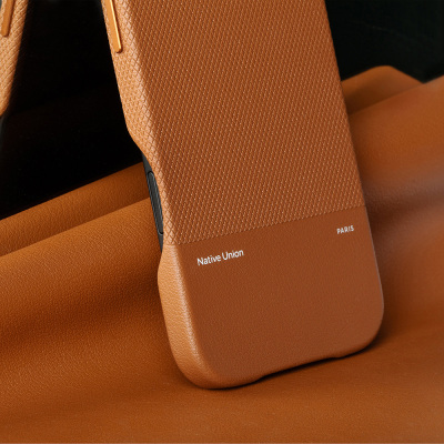 Apple iPhone 17 Pro Case with M-safe Charging Feature, Leather Textured Native Union RE Classic Series Cover - 35
