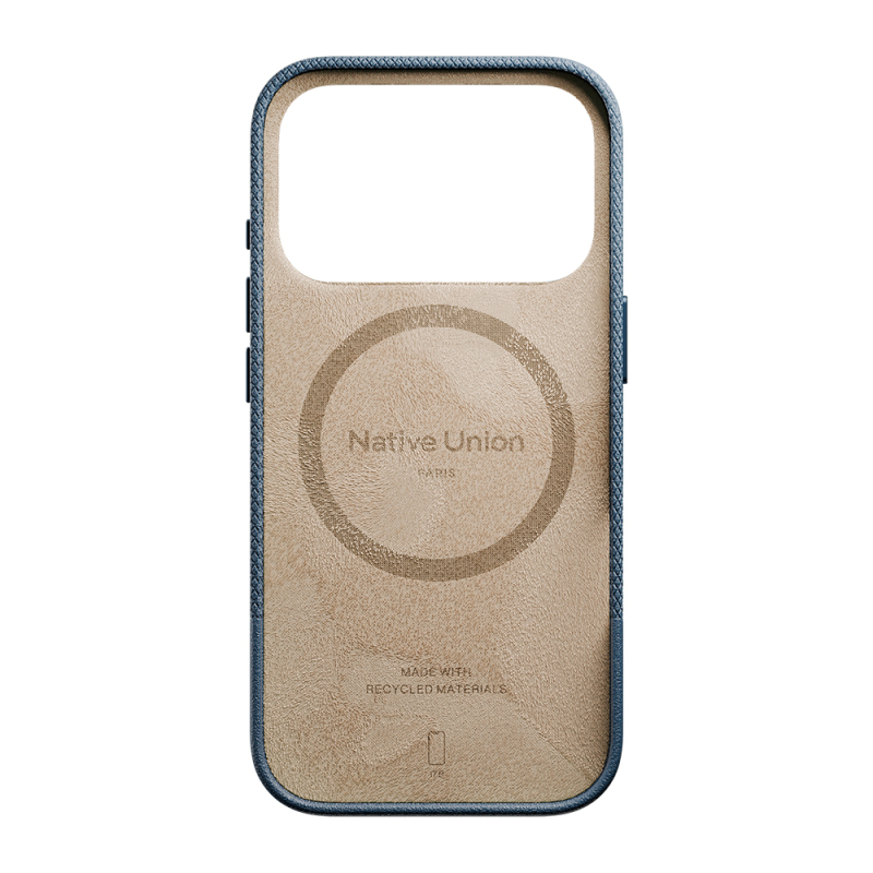 Apple iPhone 17 Pro Case with M-safe Charging Feature, Leather Textured Native Union RE Classic Series Cover - 25